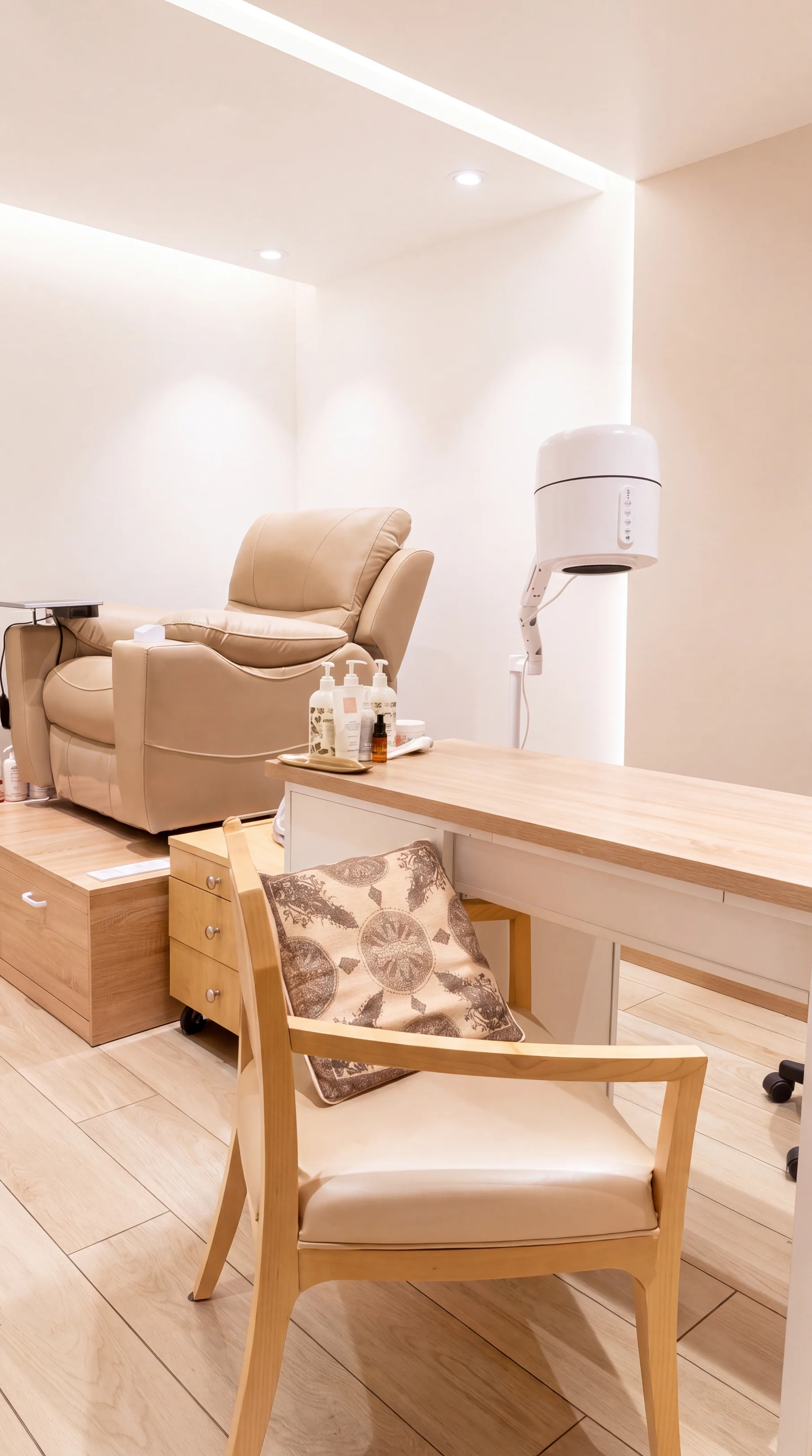 Manicure and pedicure area